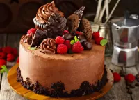 Пазл Шоколадный торт 