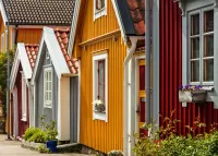 Puzzle Swedish houses