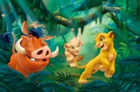 Puzzle Simba with friends