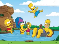 パズル Simpsoni na otdihe