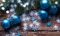 Jigsaw Puzzle Blue snowflakes