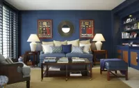 Rompicapo Blue living room