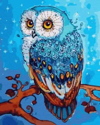 Jigsaw Puzzle blue owl