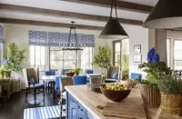 Puzzle Blue dining room