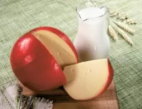 Quebra-cabeça Cheese and milk