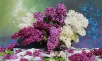 Jigsaw Puzzle Lilac flowers