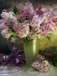 Jigsaw Puzzle Lilac bow
