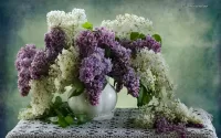 Jigsaw Puzzle Lilac bouquet