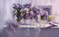 Quebra-cabeça Lilac reflection