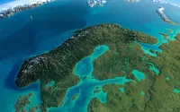 Puzzle Scandinavian Peninsula between two