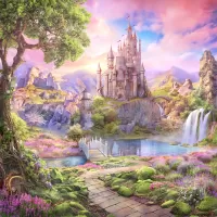 Jigsaw Puzzle Fairytale castle