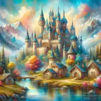 Jigsaw Puzzle Fairytale castle