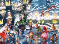 Jigsaw Puzzle Fairy-tale skating-rink