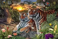 Jigsaw Puzzle How many tigers