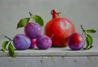 Jigsaw Puzzle Plum and pomegranate