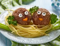 Jigsaw Puzzle Funny meatballs