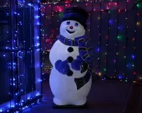 Puzzle Snowman in flames