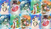 Jigsaw Puzzle Snowmen to choose from