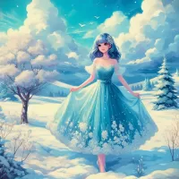 Puzzle Snow Maiden