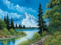 Jigsaw Puzzle Snowy mountains