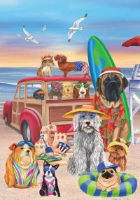 Jigsaw Puzzle Dogs rest