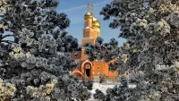 Zagadka Cathedral in winter