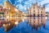 Jigsaw Puzzle  Cathedral Square in Milan