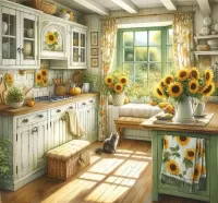 Jigsaw Puzzle Sunny kitchen