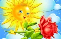Слагалица Sun and rose