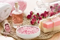 Jigsaw Puzzle SPA in pink color
