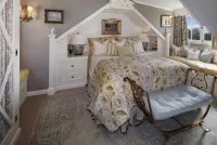 Jigsaw Puzzle Bedroom with alcove