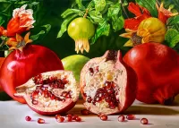 Puzzle Ripe pomegranates