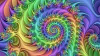 Jigsaw Puzzle Spiral rainbow