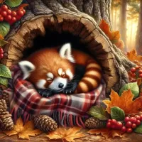 Пазл Sleeping panda