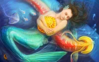 Bulmaca Sleeping mermaid