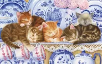Jigsaw Puzzle sleеping kittens