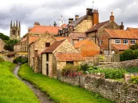 Puzzle medieval village