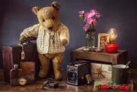 Quebra-cabeça Vintage bear