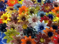 Rompecabezas Glass flowers