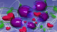 Puzzle Glass tulips