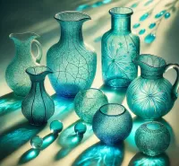 パズル Glass vases