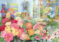 Quebra-cabeça Table florist