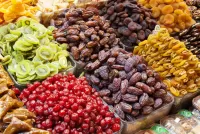 Bulmaca Dried fruits on the market