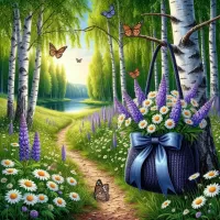 Пазл Bag with daisies