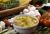 Пазл Суп и овощи