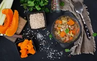 Jigsaw Puzzle Soup with pumpkin