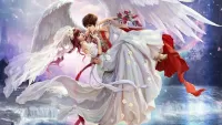 Quebra-cabeça Wedding in the anime