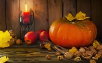 Quebra-cabeça The candle and the pumpkin