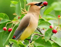Jigsaw Puzzle The Waxwing