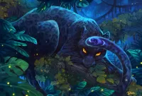 Jigsaw Puzzle Mysterious Panther